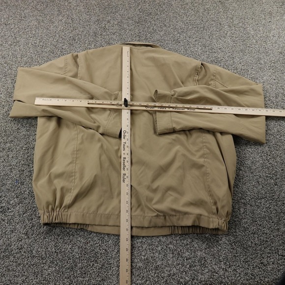 VTG Polo Ralph Lauren Jacket Mens XL Beige Bi Swing Full Zip Lined Bomber Coat - Picture 6 of 10